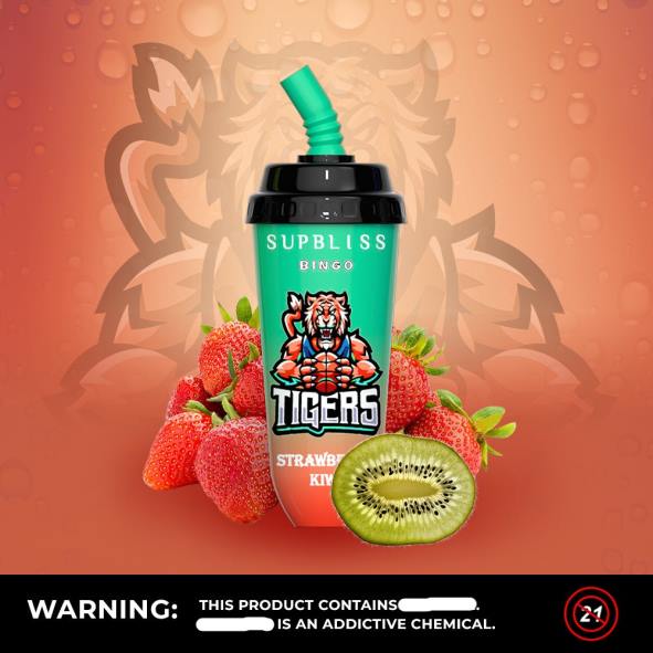 RandM Tornado Bruxelles | fraise-kiwi RandM Supbliss Bingo Appareil à dosettes de vape 8000 1 pièce D8Z6255