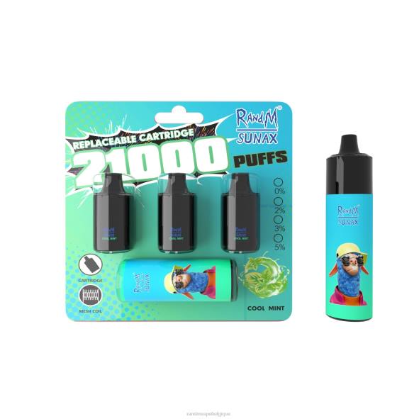 RandM Tornado Bruxelles | menthe fraîche RandM Sunax Dispositif de vape remplaçable avec module de contrôle du flux d'air 21000, 1 pièce D8Z6265