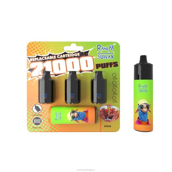 RandM Vape Wholesale | Cola RandM Sunax Dispositif de vape remplaçable avec module de contrôle du flux d'air 21000, 1 pièce D8Z6276