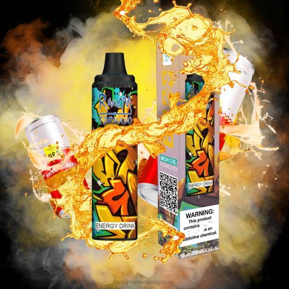 RandM Vape Belgique | boisson énergisante RandM Tornado Dispositif de contrôle du flux d'air 6000, 1 pièce D8Z6283