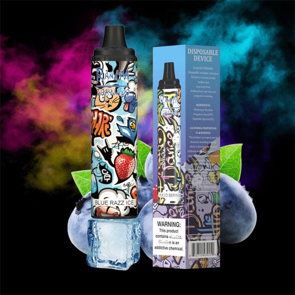 RandM Vape Belgique | glace bleue RandM Tornado Dispositif de contrôle du flux d'air 6000, 1 pièce D8Z6293