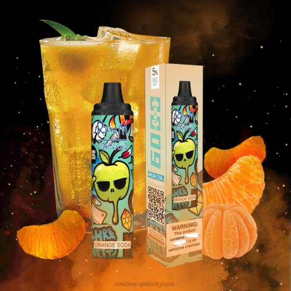 RandM Vape Discount Code | soda à l'orange RandM Tornado Dispositif de contrôle du flux d'air 6000, 1 pièce D8Z6287