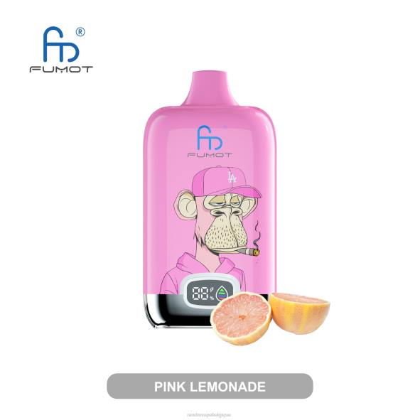 RandM Belgique | limonade rose Fumot Original RandM Digital Box Batterie 12000 et dispositif de vape à affichage liquide D8Z611