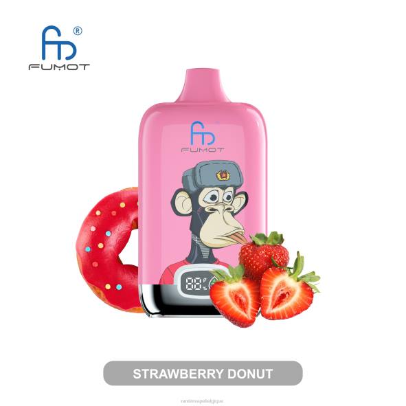 RandM Vape Bruxelles | beignet aux fraises Fumot Original RandM Digital Box Batterie 12000 et dispositif de vape à affichage liquide D8Z614