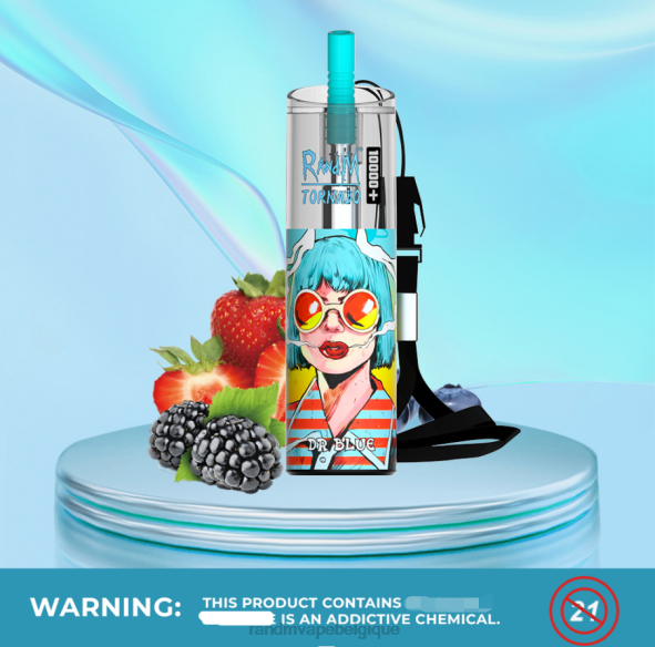 RandM Vape Bruxelles | docteur bleu RandM Tornado 10000 plus dispositif de vape de contrôle du flux d'air 1 pièce D8Z684