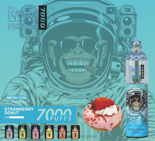 RandM Vape Discount Code | beignet aux fraises RandM Tornado Dispositif de vape de contrôle du flux d'air 7000 1 pièce D8Z6167