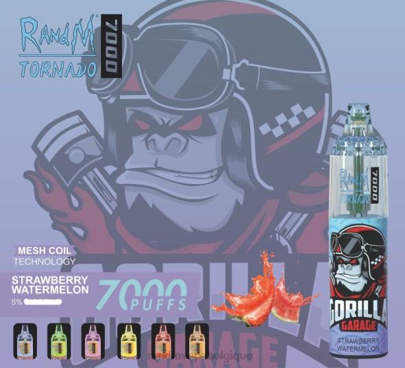 RandM Vape Sale | pastèque fraise RandM Tornado Dispositif de vape de contrôle du flux d'air 7000 1 pièce D8Z6178