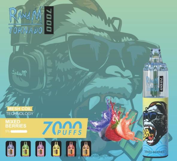 RandM Vape Wholesale | Baies mélangées RandM Tornado Dispositif de vape de contrôle du flux d'air 7000 1 pièce D8Z6176